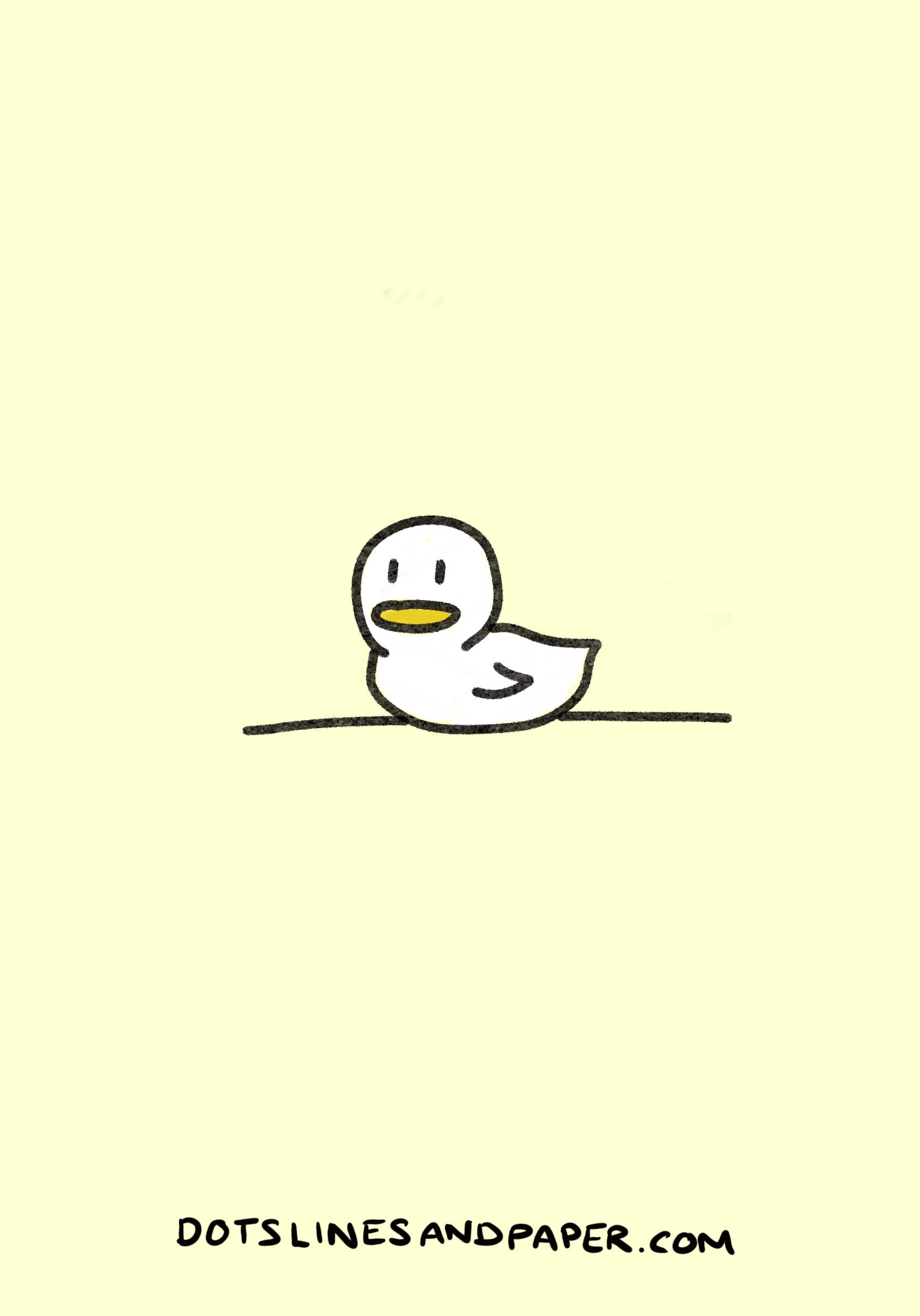 drawing of a cute duck